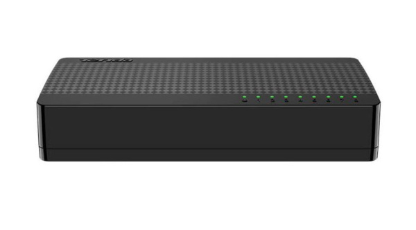 Сетевой хаб - коммутатор LAN - разветвитель RJ45 на 8 портов 10/100/1000 Мбит/с SG108M, черный