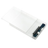 Внешний корпус - бокс SATA - MiniUSB - USB2.0 для жесткого диска SSD/HDD 2.5”, прозрачный