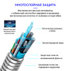 Кабель оптический бронированный HDMI v2.1 UltraHD 8K 60Гц / 4K 120Гц, поддержка HDR, ARC, 48 Гбит/с, 15 метров