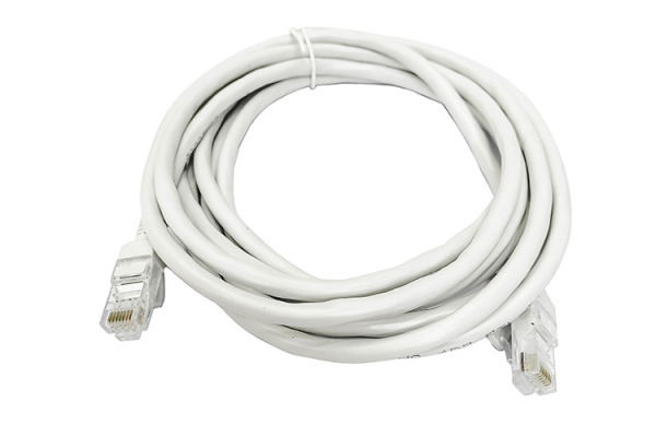 Сетевой кабель - витая пара - RJ45 (LAN) патчкорд UTP CAT-6, 10 метров, белый
