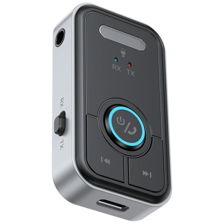 Аудио адаптер Hi-Fi T67 приемник-передатчик (TX/RX) Bluetooth v5.3 - AUX 3.5мм, для дома и автомобиля, громкая связь (handsfree)