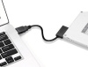 Адаптер - переходник - кабель SATA 6+7 pin - USB2.0 для DVD-привода ноутбука, черный