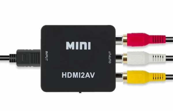 Адаптер - переходник HDMI на RCA (AV), черный