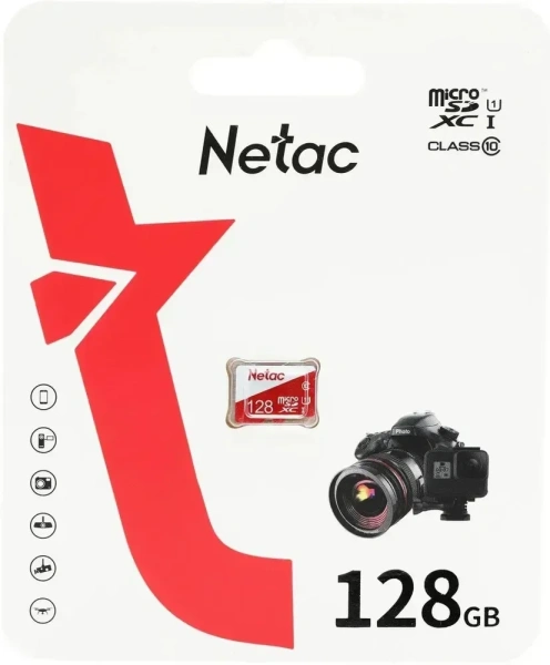 Карта памяти MicroSDXC 128GB Netac P500 ECO NT02P500ECO-128G-S
