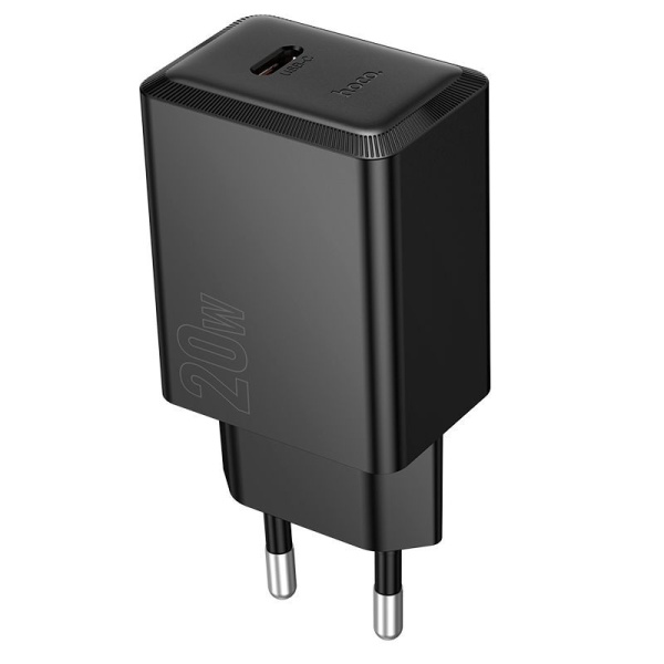 Зарядное устройство сетевое - блок питания HOCO N68, USB Type-C PD20W, черный