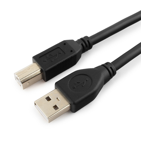 Кабель USB2.0 - USB-B, папа-папа, 5 метров, черный