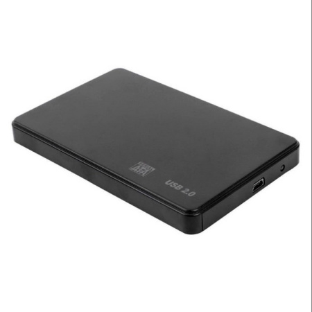 Внешний корпус - бокс SATA - MiniUSB - USB2.0 для жесткого диска SSD/HDD 2.5”, черный