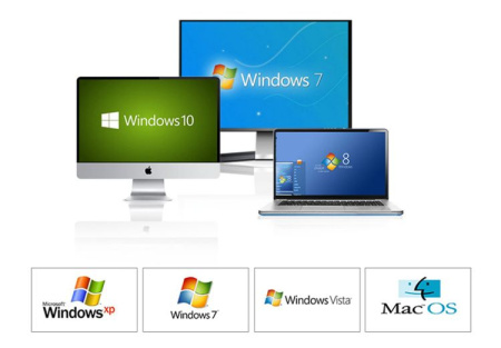 Адаптер - переключатель - свитч USB-B - USB2.0 для подключения принтера или сканера к двум ноутбукам или компьютерам, черный