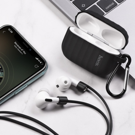 Чехол HOCO WB20 для наушников Aps Pro силиконовый, черный