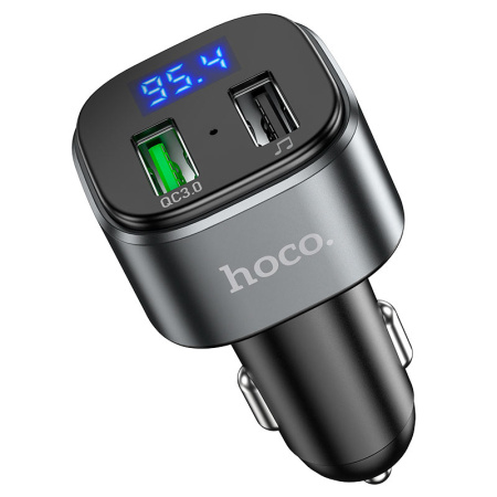 Автомобильный Bluetooth FM-проигрыватель - MP3 плеер HOCO E67, QC3.0, 1.5A, 2 USB, черный