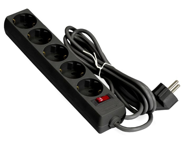 Сетевой фильтр ExeGate SP-5-1.8B, 1,8м, черный