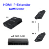 Удлинитель сигнала HDMI по витой паре RJ45 (LAN) до 200 метров, активный, FullHD 1080p, комплект 1 TX + 5 RX + коммутатор RJ45