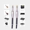 Кабель jack 6.35mm (AUX) PRO, папа-папа, 3 метра, черный