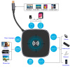Адаптер - док-станция 9in1 USB3.1 Type-C на RJ45 (LAN) - HDMI 4K - 3x USB3.0 - USB3.1 Type-C - SD/TF - беспроводное ЗУ