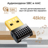 Адаптер USB Bluetooth v6.0, кодеки SBC / AAC, LED-подсветка