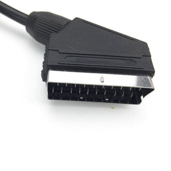 Кабель 3x RCA (AV, тюльпаны) – SCART, 1,8 метра