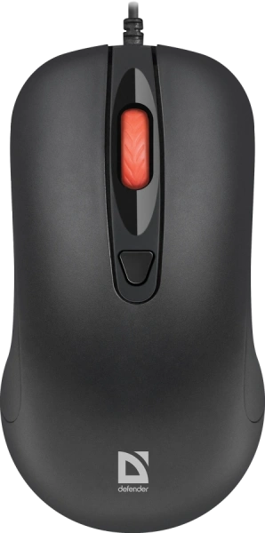 Мышь проводная оптическая Defender Omega MB-522, 500-1600dpi, черный