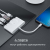 Адаптер - переходник Lightning на HDMI 1080p - LAN (RJ45 до 1000Мбит/с) - USB3.0 - USB-C, белый
