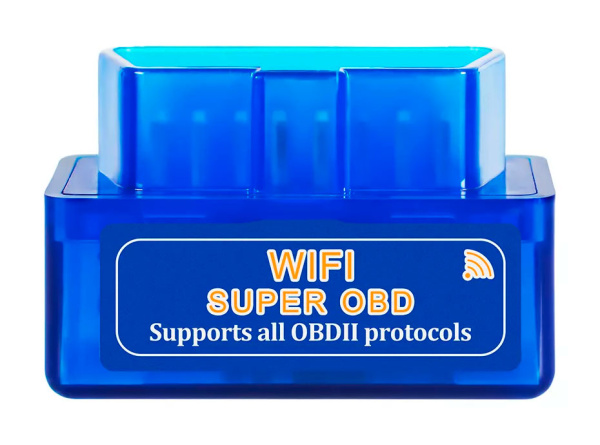 Автосканер ELM327 OBD2 B12 – адаптер OBDII Wi-Fi, синий