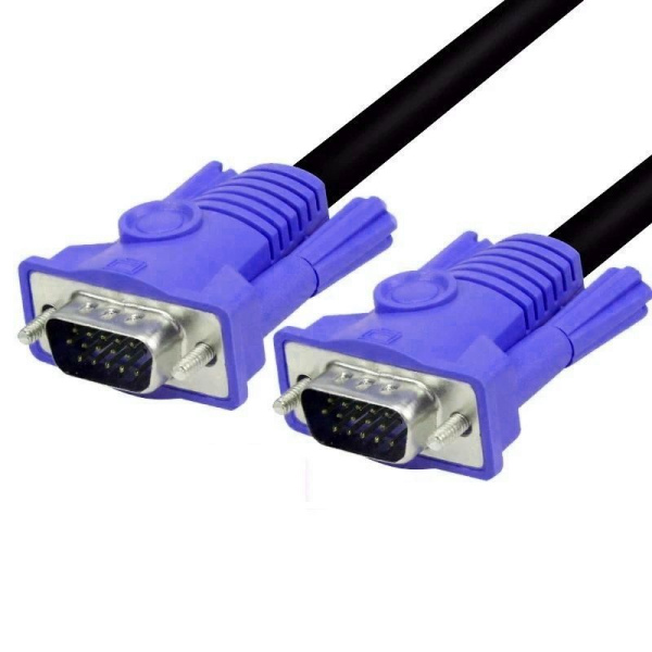 Кабель VGA - VGA 3+6, папа-папа, 15 метров, черный