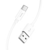 Зарядный USB дата кабель HOCO X87 Type-C, 3.0A, 1м, белый