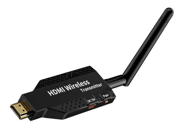 Передатчик удлинителя сигнала HDMI по Wi-Fi до 50 метров, активный, FullHD 1080p, черный