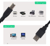 Кабель USB2.0 - USB-B, папа-папа, с усилителем, 15 метров, черный