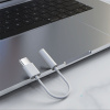 Адаптер - переходник USB3.1 Type-C - jack 3.5mm (AUX), белый
