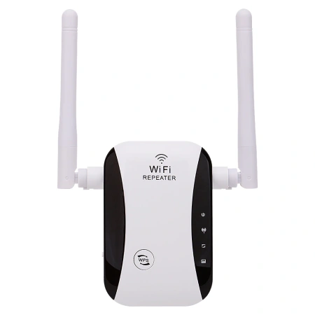 Адаптер - репитер, повторитель, усилитель Wi-Fi сигнала, до 300 Мбит/с, 2 антенны, белый