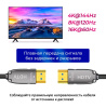 Кабель оптический HDMI v2.2 UltraHD 16K 60Гц / 8K 120Гц / 4K 144Гц, поддержка HDR, ARC, 96 Гбит/с, 10 метров, черный