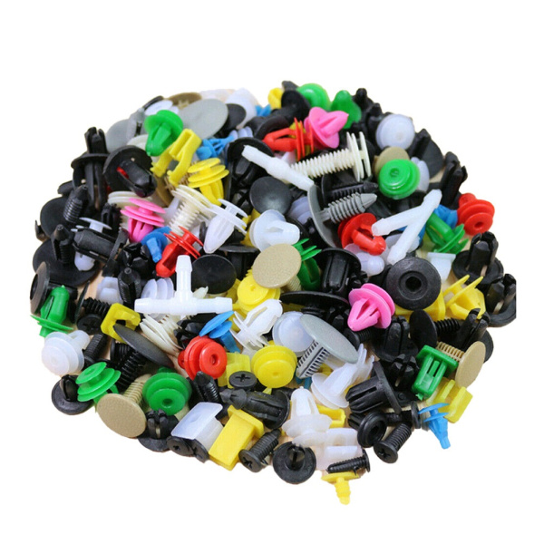 Автомобильные клипсы - заклепки для салона - пистоны, набор 200 штук