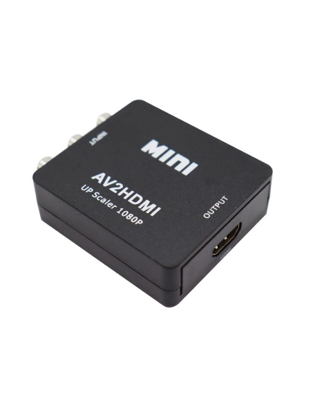 Адаптер - переходник RCA (AV) на HDMI, черный