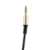 Кабель jack 3.5mm (AUX) PRO, папа-папа, 1 метр, черный