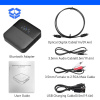 Универсальный аудио адаптер RX/TX Bluetooth v5.0 - оптика (Toslink/SPDIF) - jack 3.5mm (AUX), черный