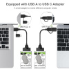 Адаптер - переходник - кабель SATA - USB3.0 - USB3.1 Type-C для жесткого диска SSD/HDD 2.5″, черный