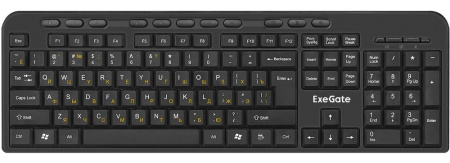 Комплект беспроводной клавиатура и мышь ExeGate Professional Standard Combo MK240, черный