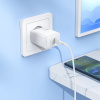Зарядное устройство сетевое - блок питания HOCO N70, USB Type-C PD30W, белый