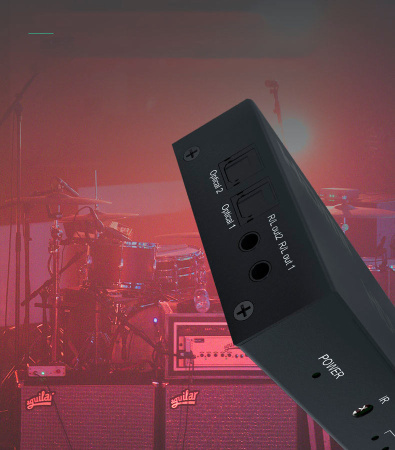 Матричный коммутатор - свитч-сплиттер 6×2 HDMI PRO, 4K 60HZ, оптика (Toslink/SPDIF), jack 3.5mm (AUX), EDID, пульт, черный