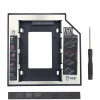 Адаптер SATA III - внутренний корпус для SSD/HDD для ноутбука - optibay (оптибей), 12,7мм, пластик, черный
