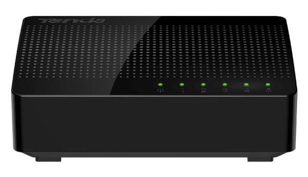 Сетевой хаб - коммутатор LAN - разветвитель RJ45 на 5 портов 10/100/1000 Мбит/с SG105M, черный