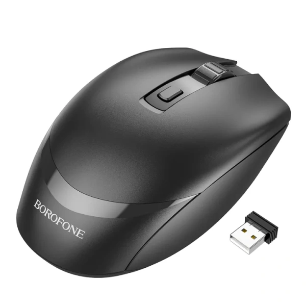 Мышь беспроводная Borofone BG7, 2,4G, 1000-1600dpi, черный