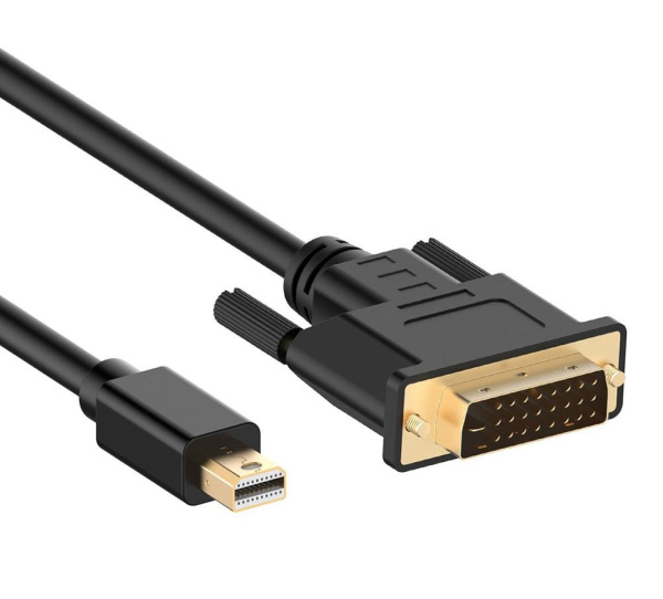 Кабель Mini DisplayPort - DVI-D, папа-папа, 1,8 метра, черный