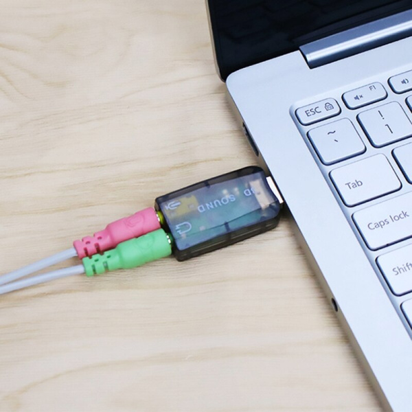 Звуковой адаптер - внешняя звуковая карта USB 3D 2.1/5.1-канальная