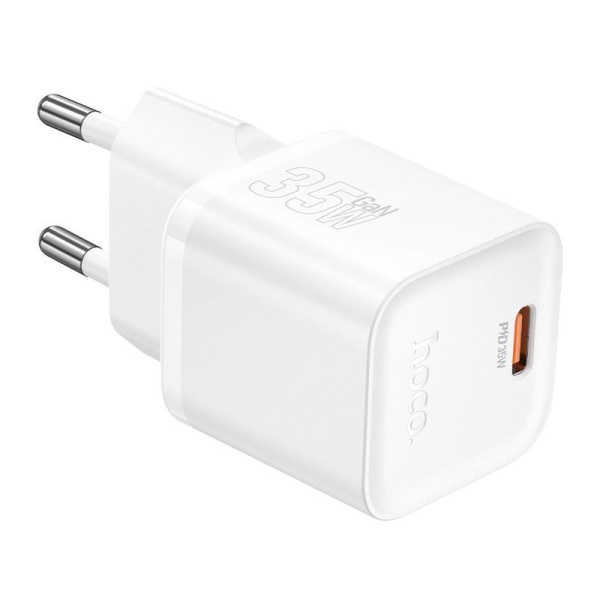 Зарядное устройство сетевое - блок питания HOCO N66, USB Type-C PD35W, белый