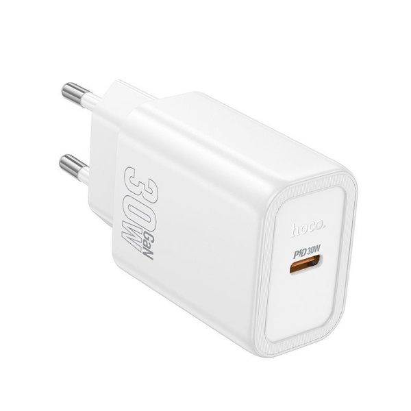 Зарядное устройство сетевое - блок питания HOCO N62, USB Type-C PD30W, белый