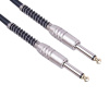 Кабель jack 6.35mm (AUX) PRO, папа-папа, 3 метра, черный