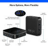Универсальный аудио адаптер RX/TX Bluetooth v5.0 - оптика (Toslink/SPDIF) - jack 3.5mm (AUX), черный