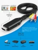 Кабель - переходник HDMI на RCA (AV) ver.03, черный