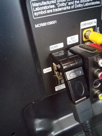 Адаптер - переходник HDMI - HDMI, угловой с поворотом до 180 градусов, папа-мама, черный