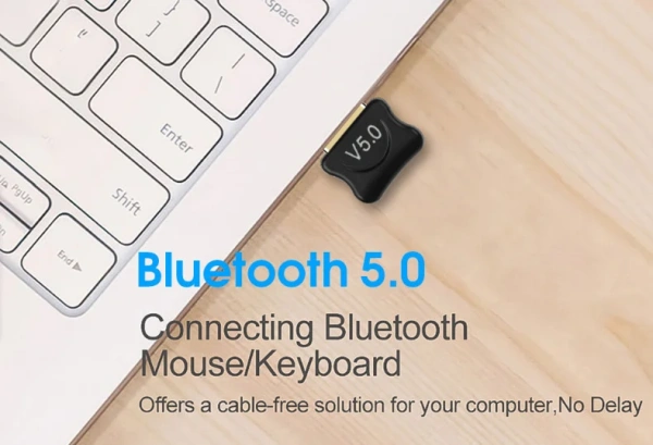 Адаптер USB2.0 - Bluetooth v5.0, черный